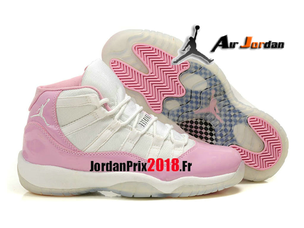 basket jordan femme blanc et rose