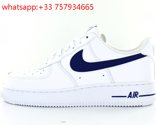 Nike air force 1 blanc bleu Clearance